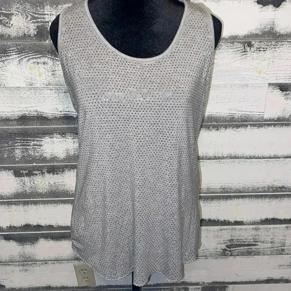 Calvin Klein Sparkling Rhinestones Tank size Large - Picture 1 of 3